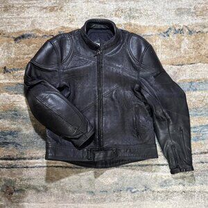 Vintage Teknic perforated leather motorcycle jacket – 1990s